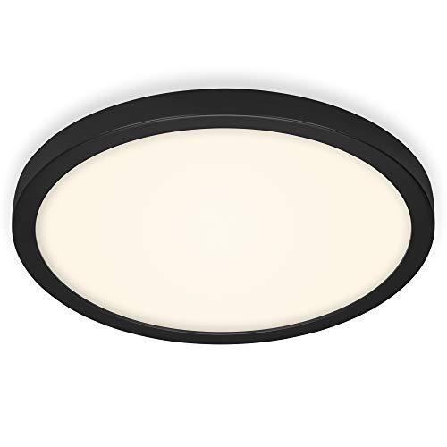 Briloner Lampada A Led Da Soffitto, Plafoniera 24,5 Watt, 2.400 Lumen, 4.000 Kelvin, Bianco-Nero, Ø 40,5Cm 24.5 W