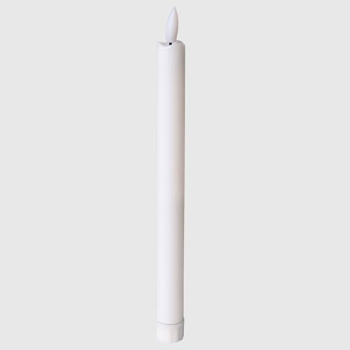 La Briantina Candela Elettrica Angelus, Fiammella Con Luce Tremolante Gialla Realistica, Interruttore A Tappo, Altezza 25,5 Cm, Diametro 2 Cm, Pile No