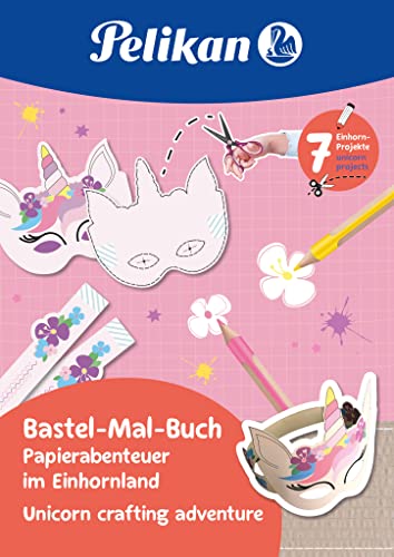 Pelikan Libro Per Pittura Fai Da Te Con 7 Progetti Artigianali Per 5-7 Anni, Tema: Unicorno Paese