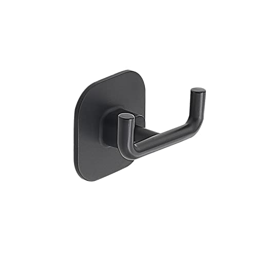 Gedy Teide Appendiabiti Da Parete In Acciaio Inox E Cromall, Finitura Nera, 5,3 X 6,5 X 4,1
