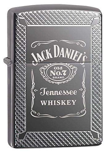 Zippo Accendino Tascabile Jack Daniel'S Armor Black Ice Whisky, Taglia Unica