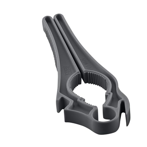 Kuhn Rikon 5 In 1 Swiss Multiapri Grigio, 5 Funzioni Per Aprire Bottiglie, Tappi Per Tubi, Ecc., Apriscatole Per Diverse Applicazioni