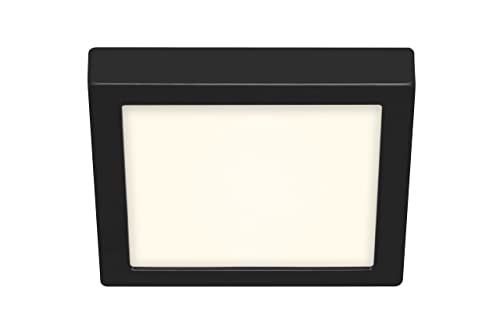 Briloner Leuchten - Lampada A Led Da Soffitto, Plafoniera 16,5 Watt, 1.600 Lumen, 4.000 Kelvin, Bianco-Nero, 225X225X32Mm (Lxpxh)