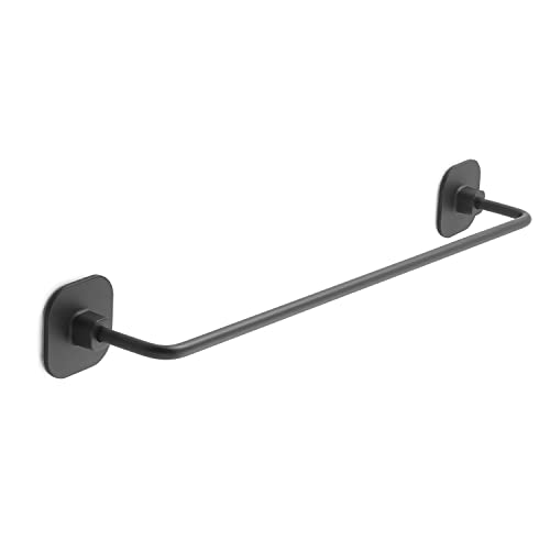 Gedy | Teide Porta Asciugamani Bagno In Acciaio Inox E Cromall, Finitura Nera, Dimensioni 5,3 X 45,5 X 6,7 Cm E Peso 0,34 Kg