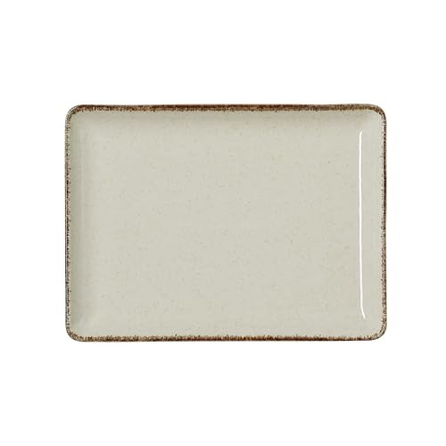 Was Germany Piatto Piatto, 23 X 17 Cm, Set Da 6 Pezzi, Sabbia, Porcellana