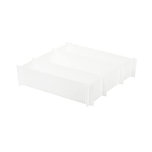 Ordinare&Co Set 6 Separatori Da Cassetto, Ps, Bianco