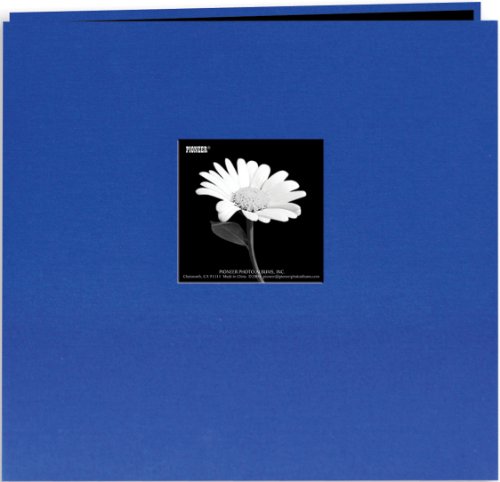 Book Cloth Cover Post Bound Album 12"X12"-Cobalt Blue