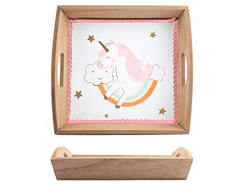 H&H Set Unicorno In Legno Cm31X28.5