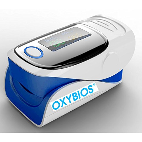 Dito Impulso Ossimetro Blu"All-In-One Portatile E Frequenza Cardiaca Monitor Con Istruzioni In Francese. Analisi E Misurazi