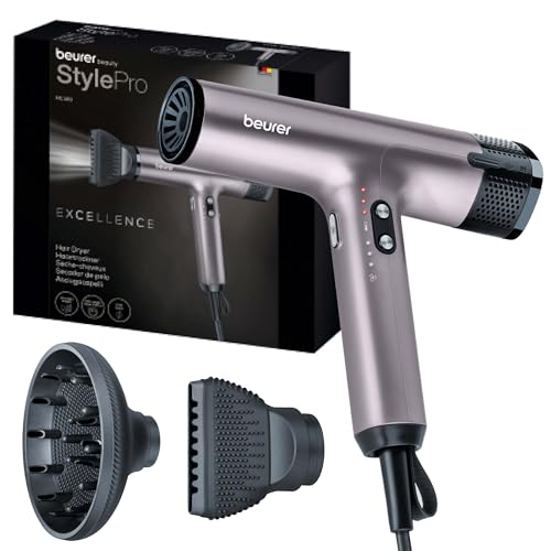Beurer Asciugacapelli Beurer Hc 100, Phon Potente Da 1700 W Per Un'Asciugatura Rapida E Delicata E Acconciatura Precisa, 4 Livelli Di Temperatura E Ve