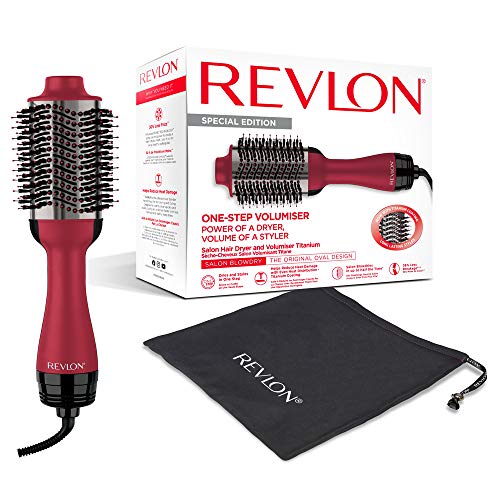 Revlon One-Step Asciugacapelli Volumizzante Al Titanio (One-Step, Tecnologia Ionica, Rivestimento In Titanio, Capelli Medi E Lunghi) Rvdr5279Uke
