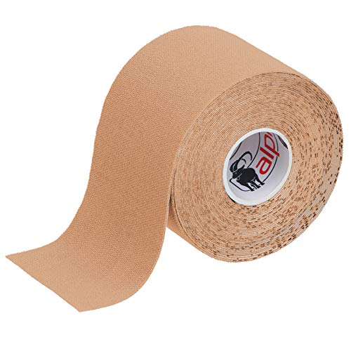 Alpidex Nastro Kinesiologico Tanti Colori 1/3/ 6/12 Rotoli 5 M X 5,0 Cm E-Book Esempi Applicazione Tape Kinesiologico Muscolare Cerotto, Colore:Colore
