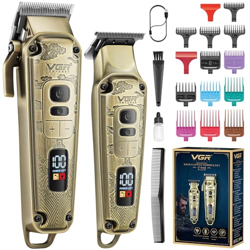 Vgr Tagliacapelli Professionale Da Uomo, Set Di Tagliacapelli Da Barbiere, Kit Per La Toelettatura Dei Capelli, Kit Per La Toelettatura Dei Capelli, K