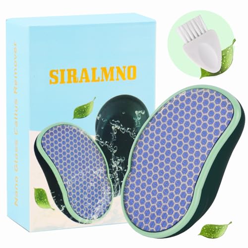 Siralmno Aggiorna 2 In 1 Nano Glass Callus Remover, Raschietto Per Piedi Che Utilizza La Rimozione Del Callo Bagnato E Asciutto, Raspa Per Piedi Per L