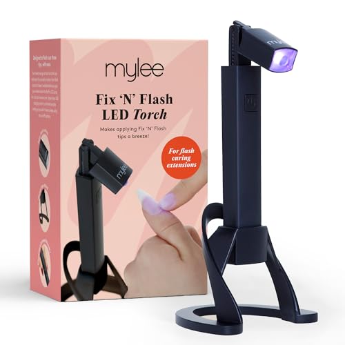 Mylee Torcia Led Fix 'N' Flash: Lampada Per Unghie Portatile Per Smalto Gel Con Testa Mobile, Ricaricabile Usb, Funzionamento A Mani Libere - Perfetta