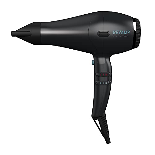 Revamp Featherlite Ultra X Shine Asciugacapelli Ionico - Ultraleggero, Motore Ac 2300 W, Flusso D'Aria Potente, Styling Senza Crespo, 4 Impostazioni D