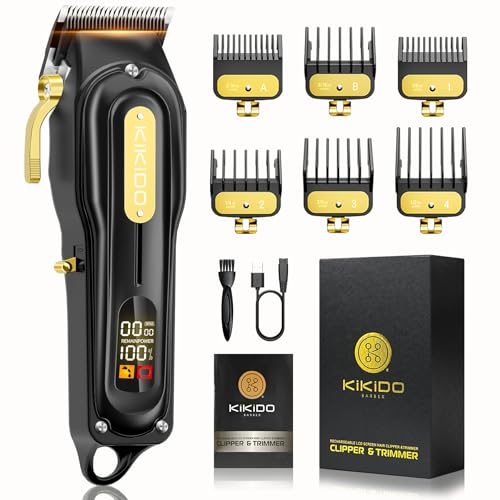 Kncaneo Tagliacapelli Uomo Professionale - Macchinetta Per Capelli Cordless (Batteria Ricaricabile Usb/Display Led), Per Kit Taglio Capelli, Rasoio El