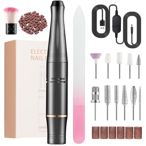 Fresa Per Unghie 23000 Rpm Fresa Per Unghie Professionale 11 In 1 Lima Elettrica Per Unghie Portatile Kit Manicure E Pedicure Elettrico Velocità Regol