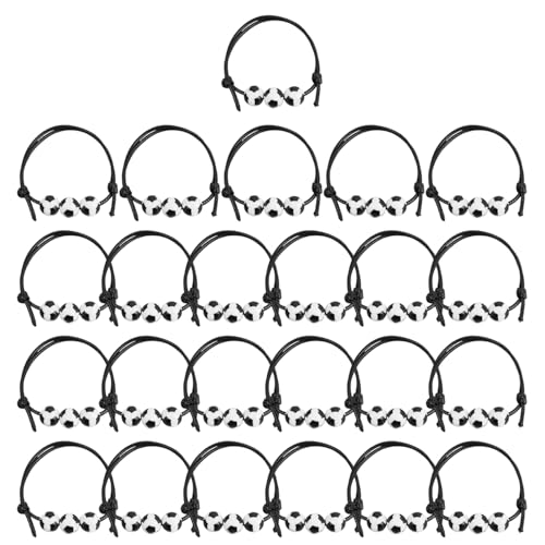 Braccialetti Da Calcio 24 Pezzi, Braccialetti Per Sport Con La Palla, Braccialetti Da Calcio Intrecciati, Braccialetti Sportivi Regolabili, Braccialet