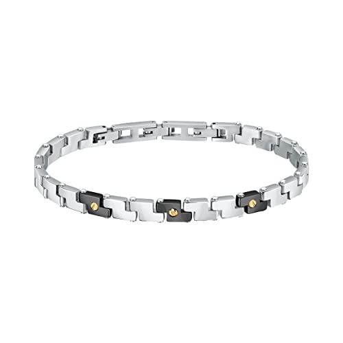 Morellato Gold Bracciale Uomo In Acciaio, Oro Giallo 18 Carati - Satm18