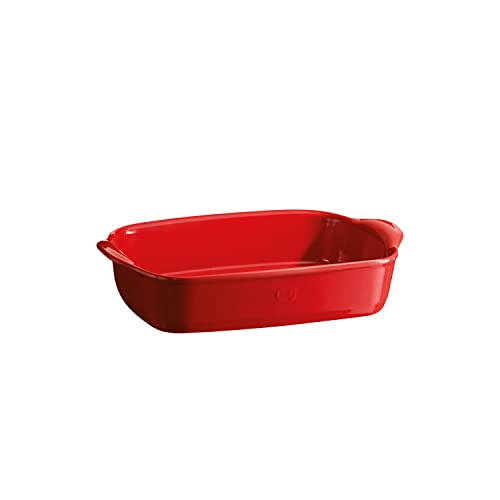 Emile Henry Piccolo Piatto Da Forno Rettangolare 30 X 19 Cm, In Ceramica Eh349551, Grand Cru