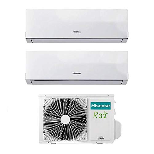 Condizionatore Climatizzatore Inverter Hisense New Comfort Dual Split 7000+12000 7+12 Btu 2Amw42U4Rra R-32 A++