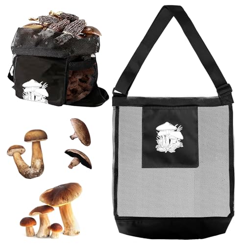 Tgfix Borsa Per La Raccolta Dei Funghi Borsa Per La Caccia Ai Funghi Borsa A Rete Con Custodia A Tracolla Per Il Campeggio Escursionistico