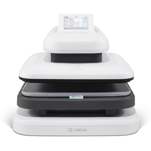 Loklik Impress Auto 2 Smart - Pressa Automatica Per Personalizzare Magliette, Felpe, Coperte, Asciugamani, Borse, Sacchetti E Altri Tessuti - Pressa A