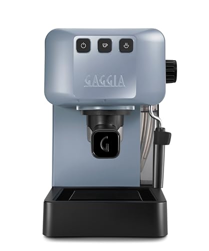 Gaggia Eg2109 Grey Macchina Manuale Da Caffè Espresso, Macinato O Cialde, Sistema Pod Per Espressi Cremosi Con Cialde, Pre-Infusione Automatica, 15 Ba