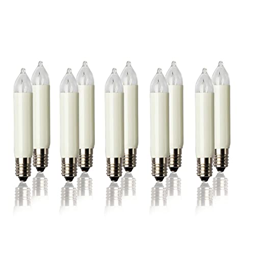 Hellum Lampadine Di Ricambio Per Arco Luminoso, 10 Pezzi, 12 V, 3 W, Per Candele Di Ricambio, Per Luci Interne Ed Esterne Con 20 Punti Di Combustione,