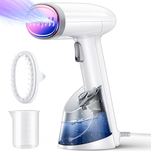 Vaporizzatori Da Viaggio Ferro Da Stiro Verticale A Vapore, Mioduro Mini Stiratrice Verticale 20S Riscaldamento, Portatile Rimozione Rughe Tessuto Con