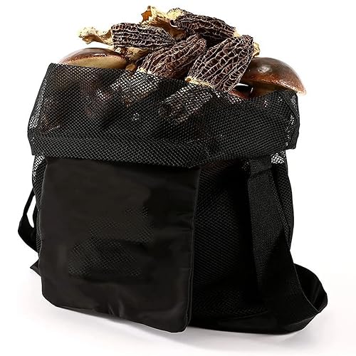Borsa Per La Raccolta Dei Funghi, Borsa Rete Per Funghi, Rete Per La Liberazione Delle Spore - Pieghevole - Resistente E Lavabile - Tracolla Regolabil