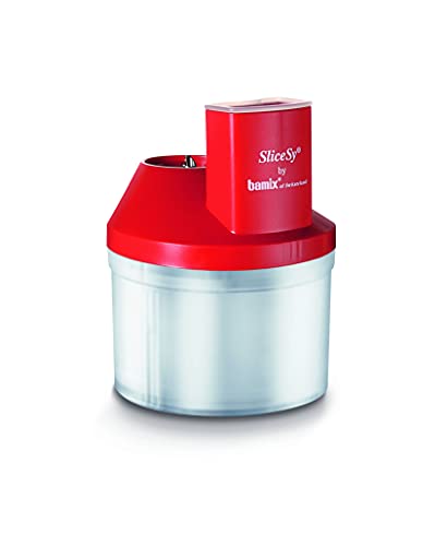 Bamix Accessorio Slicesy Per Tutti I Frullatori A Immersione Bamix Da 180 Watt, Incl. 5 Lame, Robot Da Cucina Multifunzione Per Tagliare, Macinare, Tr