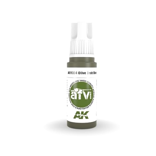 Ak Acrylics 3Gen Afv Ak11334 Olive Drab Base (17Ml)