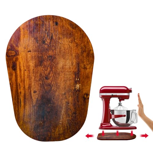 Tappetino Scorrevole In Legno Per Kitchen Aid 6/7/8Qt Stand Mixer Con 4 Utensili Da Cucina In Silicone