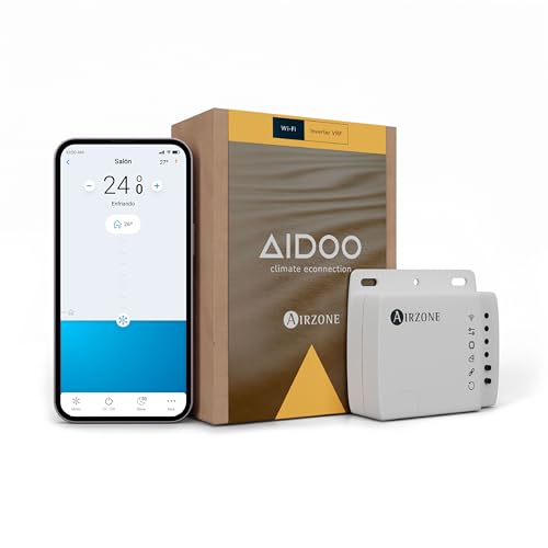 Airzone | Aidoo Wifi Controllo Climatizatore | Compatibile Con Midea/Kaysun V5 | Connessione Wifi | Telecomando | Azai6Wscmd1
