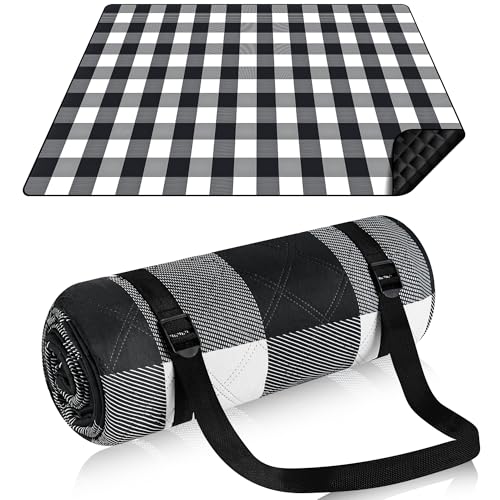 Votoko Coperta Picnic Impermeabile, 200X200Cm Grande Telo Picnic Stuoia Campeggio, Portatile Coperta Da Spiaggia Con Maniglia, Plaid Coperta Picnic Pi