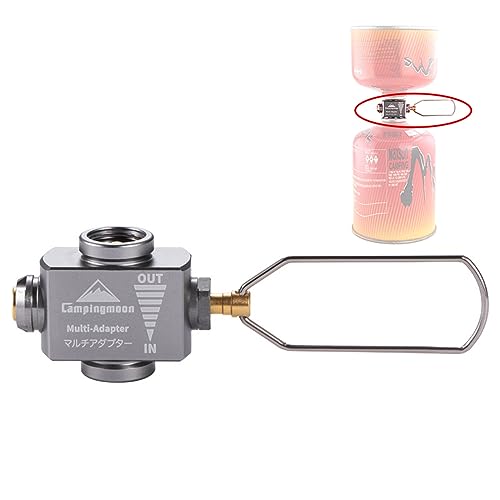 Campingmoon Adattatore Di Ricarica Per Bombole Di Gas, Portatile Outdoor Gas Saver Lindal Valve Canister Shifter, Valvola Di Sfiato Del Contenitore Da