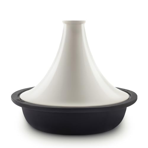 La Fonderie 1890 Tajine Asilah In Ghisa Smaltata, Ciotola In Ghisa, Coperchio In Ghisa Smaltata, Tajine E Couscous, Capacità 2,5 L, Beige