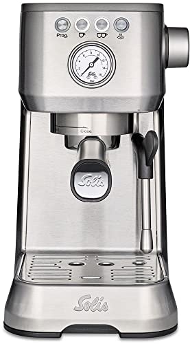 Solis Barista Perfetta Plus 1170 V2 Macchina Da Caffè Automatica - Macchinetta Caffe - 1.7L - 15 Bar - Acciaio Inox - Argento