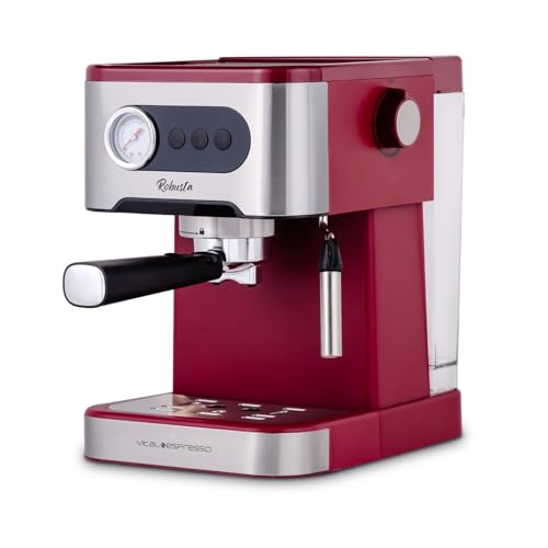 Xsquo Useful Tech Caffettiera Express. Espresso E Cappuccino, 1350W, 20 Bar, Vaporizzatore Orientabile, Sistema Thermos Block Di Riscaldamento Rapido.