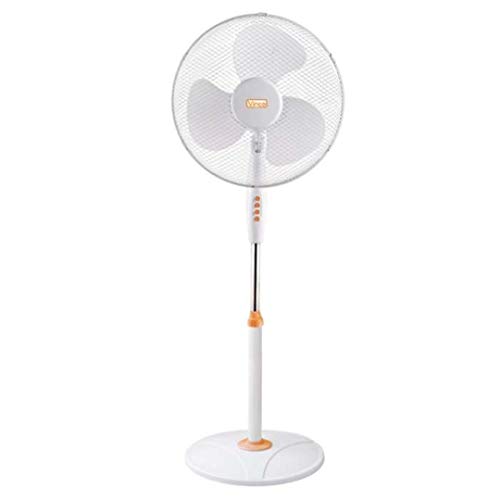 Vinco 70708 Stabile Ventilatore A Piantana Con Base Tonda Bianco Ed Arancio 45W