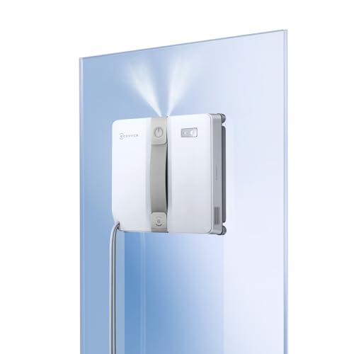 Ecovacs Winbot Mini Robot Lavavetri, Design Compatto, Doppi Ugelli Con Spruzzo Ultrasonico, Sistema Di Protezione A 9 Fasi, Pianificazione Intelligent