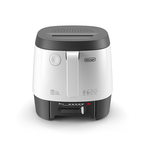 De'Longhi Fs3061 Friggitrice Con Cestello Removibile E Lavabile In Lavastoviglie, Antiaderente, Termostato Regolabile, Design Compatto, Capacità 2,3L,