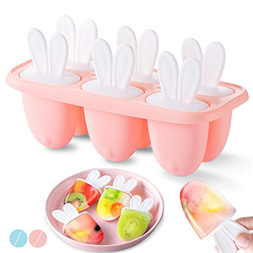 Stampi Per Ghiaccioli, 6 Gelato Ice Lolly Riutilizzabile Ideale Per La Preparazione Di Gelati, Sorbetti