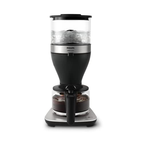 Philips Macchina Da Caffè - Capacità 1.25L, Fino A 15 Tazze, Boil & Brew, Nero/Argento (Hd5416/60)