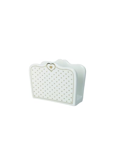Brandani 51660 Tete A Tete Amore Mio Cuori New Bone China, 17,5X15,5X6H