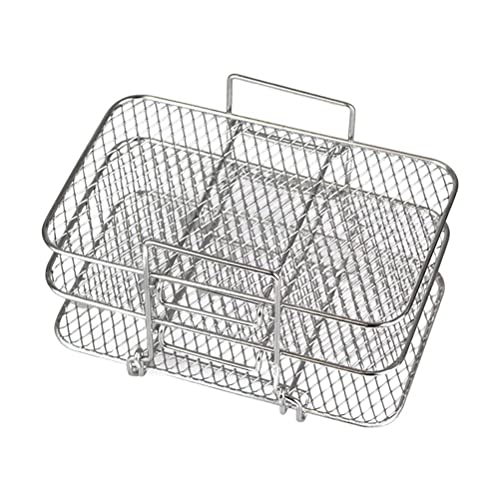 Air Fryer Rack, Griglia In Acciaio Inox, Supporto Per Disidratatore A 3 Strati, Supporto Per Griglia A Griglia