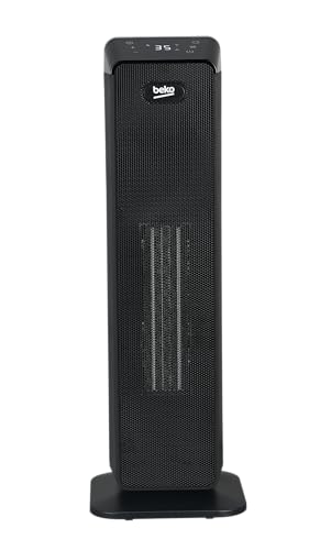 Beko Termoventilatore A Torre Con Telecomando Rhp7120B, Potenza 2000W, Tecnologia Ceramica, 4 Modalità, Protezione Da Surriscaldamento