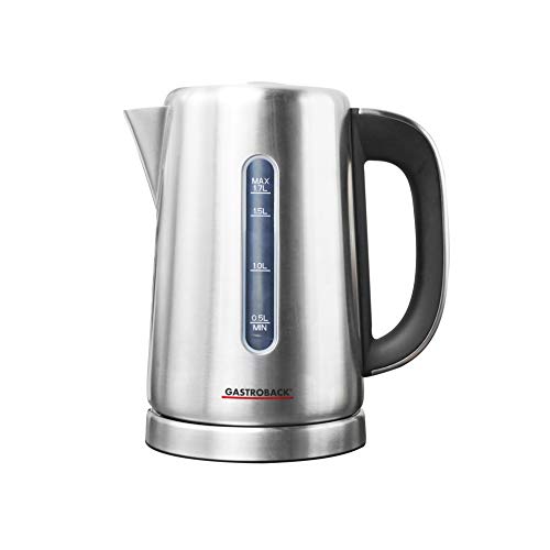 Gastroback #42441 - Bollitore Di Design Express, Design In Acciaio Inox, Regolabile In 10 Livelli Da 50 °C A 100 °C In Incrementi Di 5 °C Con Indicato